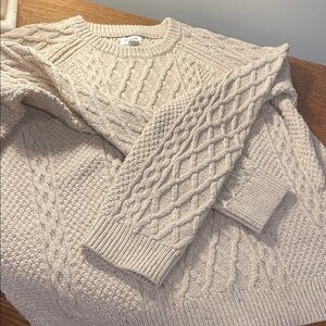 J. Crew Speckled Knit Sweater in Tan